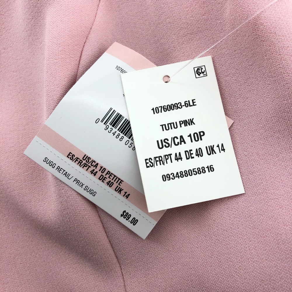 Kasper Pink Scoop Neck Midi Sheath Style Dress - Picture 7 of 8